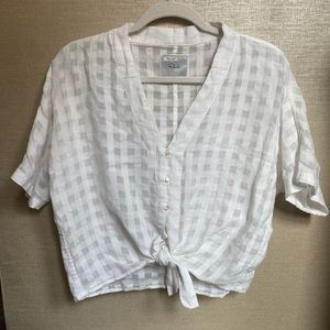 Rails White Thea Top